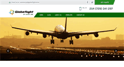 Desktop Screenshot of globeflight.co.ke